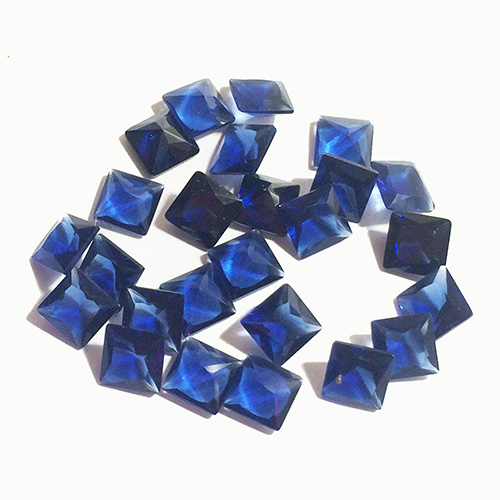 Квадрат 5,5х5,5 синий (стекло)